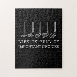 Golf Lover  Het leven is vol belangrijke keuzes go Legpuzzel