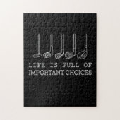 Golf Lover | Het leven is vol belangrijke keuzes Legpuzzel (Verticaal)