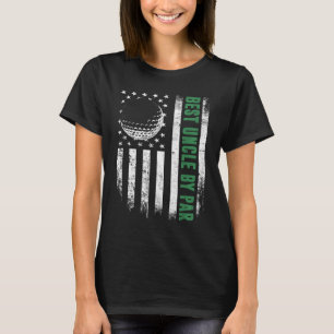 Golf Lover Retro USA Amerikaanse vlag Beste Oom Do T-shirt