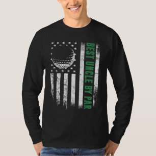 Golf Lover Retro USA Amerikaanse vlag Beste Oom Do T-shirt