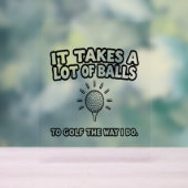 Golf Lover T-Shirt Design Acryl Bord (Neutraal)