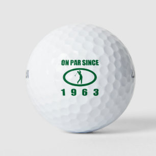 Golf Lover's 60ste verjaardag 1963 Golfballen