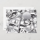 Golf Lovers Briefkaart (Voorkant / Achterkant)