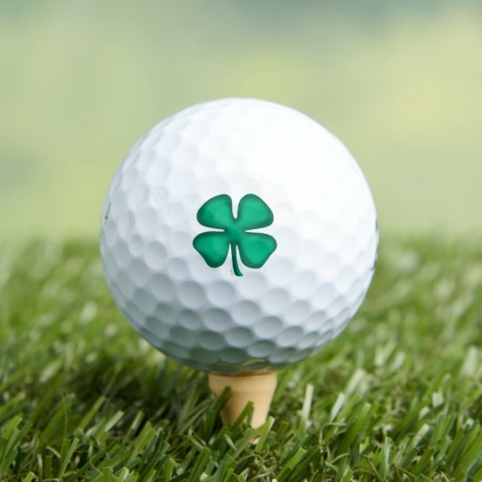 Golf Lucky 4 Leaf Irish Clover Bridgestone balles de go (T-shirt Insitu)