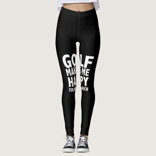 golf maakt me blij dat je niet zo veel hebt leggings (Voorkant)