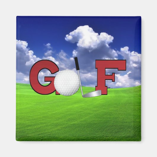 Golf Magneet (Voorkant)
