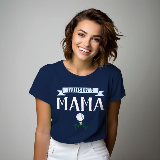 Golf Mama Custom Eerste Verjaardag Shirt