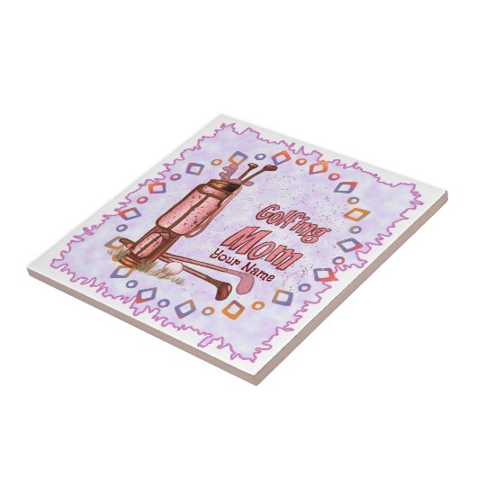 Golf mama tegeltje (Zijkant)