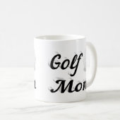 Golf Maman demi-texte Café Mug (Devant droit)