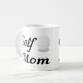 Golf Maman demi-texte Café Mug (Devant gauche)