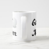 Golf Maman demi-texte Géant Café Mug (Dos)