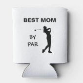Golf mammie Golfer pun Moederdag Beste moeder met Blikjeskoeler (Achterkant)