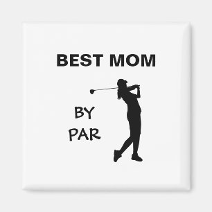 Golf mammie Golfer pun Moederdag Beste moeder met  Magneet