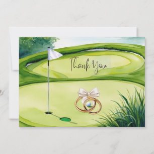 Golf Mariage Carte de remerciements pour Golfer aq