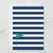 Golf Mariage Couples Douche Invitation (Dos)