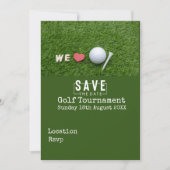 Golf Mariage Enregistrer la date Invitation Carte  (Devant)