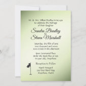 Golf Mariage Thème Green Invitations (Devant)
