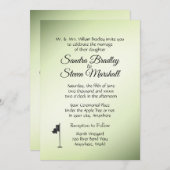 Golf Mariage Thème Green Invitations (Devant / Derrière)