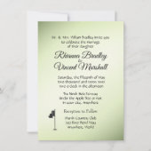 Golf Mariage Thème Green Invitations (Devant)