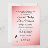 Golf Mariage thème Pink Invitations (Devant)