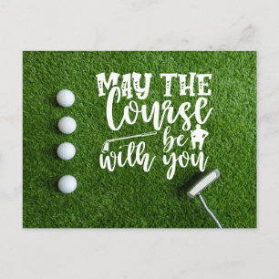 Golf May de cursus bij je is Briefkaart