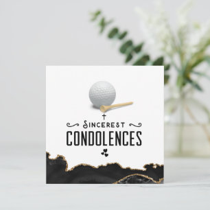Golf medelijden met je verlies aan condoleances kaart