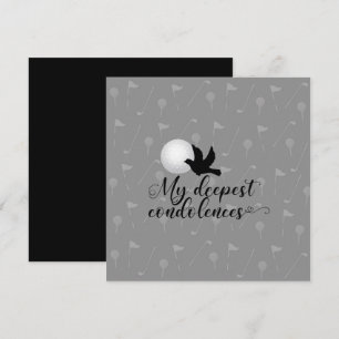 Golf medelijden met je verlies aan condoleances kaart