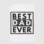 Golf Meilleur papa jamais Fête des pères serviette de g (Devant)