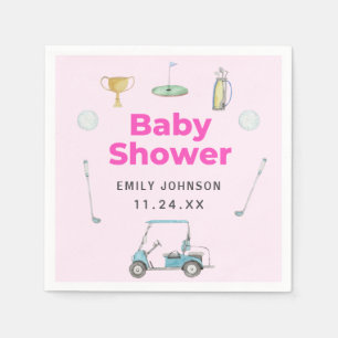 Golf Meisje Baby shower Servet