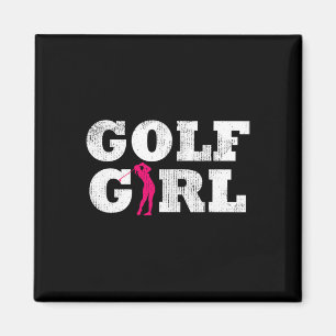 Golf Meisje Speler Golfer Golfen Silhouet Sport G Magneet