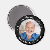 Golf Memorial Herdenking Heaven Golfer Foto Magneet (Voorkant / Achterkant)