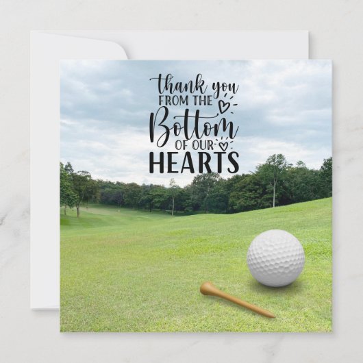 Golf merci beaucoup pour la balle de golf sur vert (Devant)