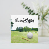 Golf merci beaucoup pour la balle de golf sur vert (Debout devant)