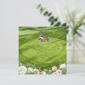 Golf merci texte pour golfer avec Fleurs (Debout devant)
