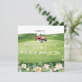 Golf merci texte pour golfer avec Fleurs (Debout devant)