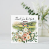 Golf merci texte pour golfer avec Fleurs (Debout devant)