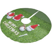Golf Merry Kerstmis met golf- en kerstbal Kerstboom Rok (Gekanteld)