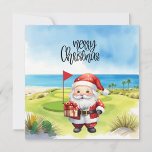 Golf Merry Kerstmis met kerstman