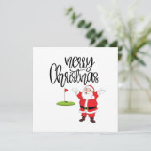 Golf Merry Kerstmis met kerstman (Staand voorkant)