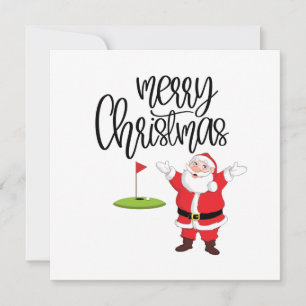 Golf Merry Kerstmis met kerstman