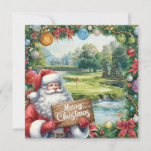 Golf Merry Kerstmis met kerstman (Voorkant)