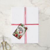 Golf Merry Kerstmis met Kerstmis Cadeaulabel (Met Touw)