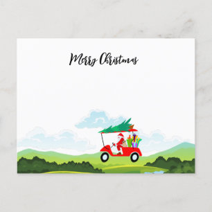 Golf met de naam Merry kerstkerstkerstkerstman Briefkaart