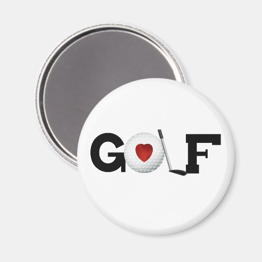 Golf met Golf Ball Magneet (Voorkant / Achterkant)