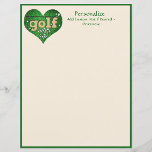 Golf met Golf Club, Groenen en Sportcitaat