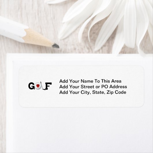 Golf met Golfbal-overhemden en -cadeautjes Etiket (Insitu)