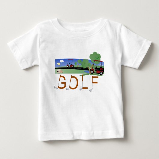 Golf met Golfkarts, T-shirts en cadeautjes (Voorkant)