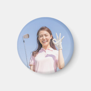 Golf met je eigen foto   magneet