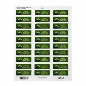 Golf met naam voor golfer etiket (Full Sheet)