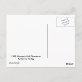 GOLF MET STIJL! - 1908 VrouwenGolf Champion Briefkaart (Achterkant)